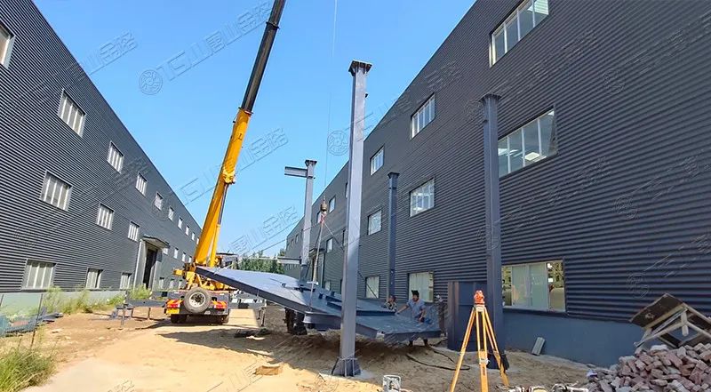 唐山金路廠區(qū)打造小型制砂樓，供客戶帶料試機